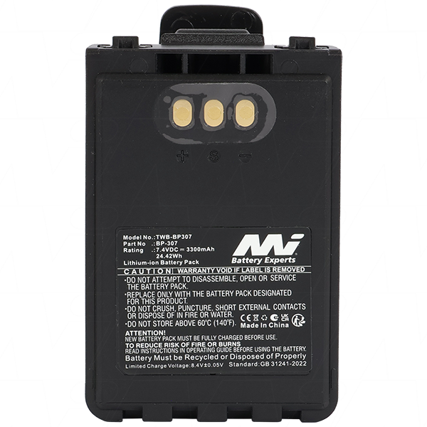 MI Battery Experts TWB-BP307